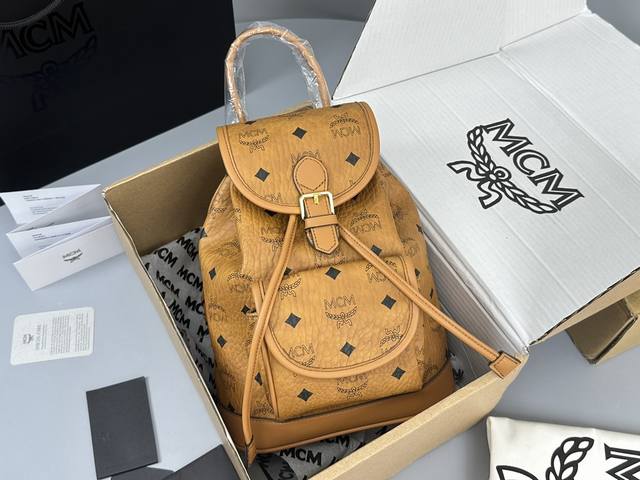 Authentic Grade Mcm Original Single-Piece Drawstring Backpack New Arrival Style Authentic Grade Mcm Original Single-Piece Drawstring Backpack New Arrival Style