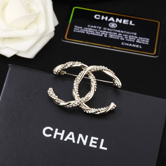 Chanel Chanel New Double C Brooch. Every Detail Is Meticulously Crafted. This De