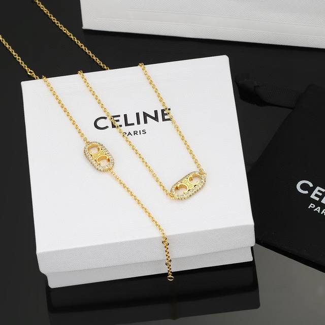 Celine New Arrival Reclous New Collection Bracelet And Necklace Set Simple And F Celine New Arrival Reclous New Collection Bracelet And Necklace Set Simple And F