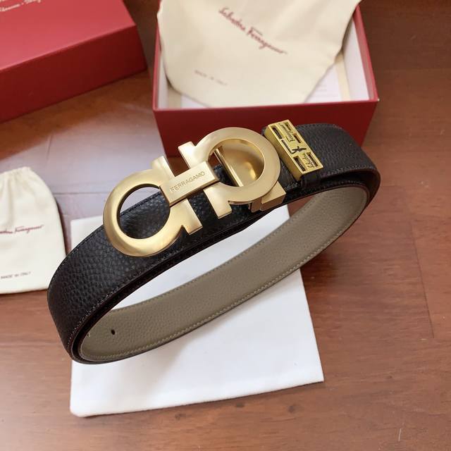 Ferragamo Original Lychee Grain Series, Double-Sided Imported Original Cowhide, Ferragamo Original Lychee Grain Series, Double-Sided Imported Original Cowhide,