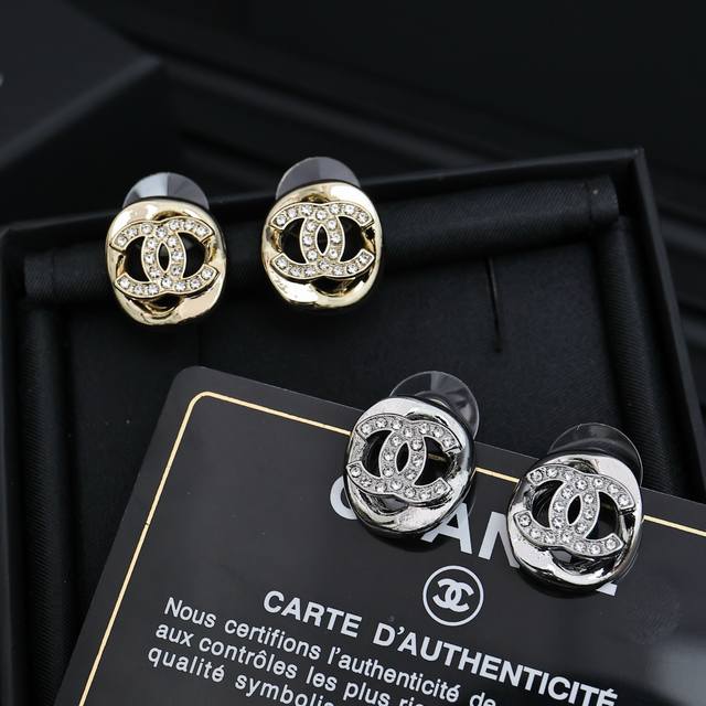 Chanel Chanel 25S Openwork Double C Stud Earrings. The Openwork Design Gives An Chanel Chanel 25S Openwork Double C Stud Earrings. The Openwork Design Gives An