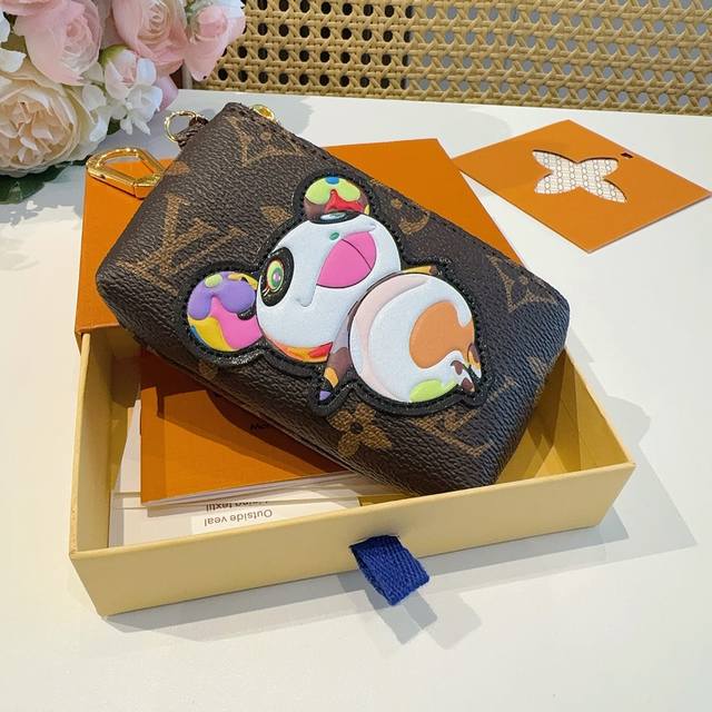 Lv Murakami Takashi Collaboration Panda Coin Purse Card Holder, Louis Vuitton Lv Lv Murakami Takashi Collaboration Panda Coin Purse Card Holder, Louis Vuitton Lv