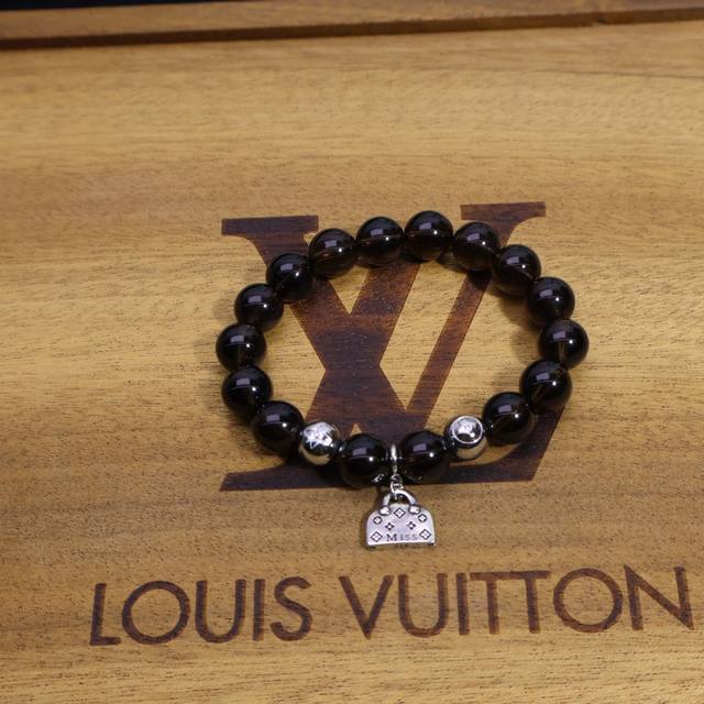 Lv Bead Bracelet, Perfect Craftsmanship! Inspired By Louis Vuitton Design, Blend Lv Bead Bracelet, Perfect Craftsmanship! Inspired By Louis Vuitton Design, Blend