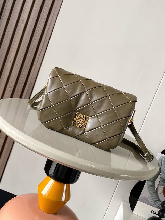 Mini Shiny Nappa Leather Crinkled Puffer Goya Handbag The Goya Puffer Is Inspire