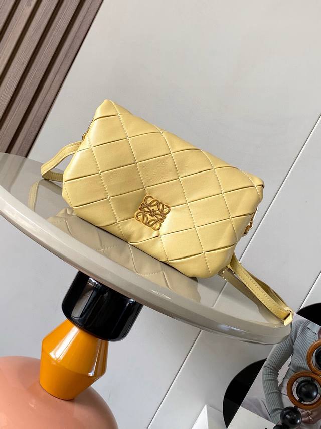 Mini Shiny Nappa Leather Crinkled Puffer Goya Handbag The Goya Puffer Is Inspire