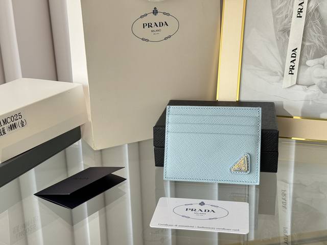 Prada Classic Women's Card Holder Counter Official Website Synchronized Genuine