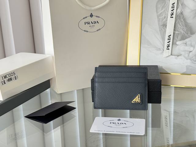 Prada Classic Women's Card Holder Counter Official Website Synchronized Genuine