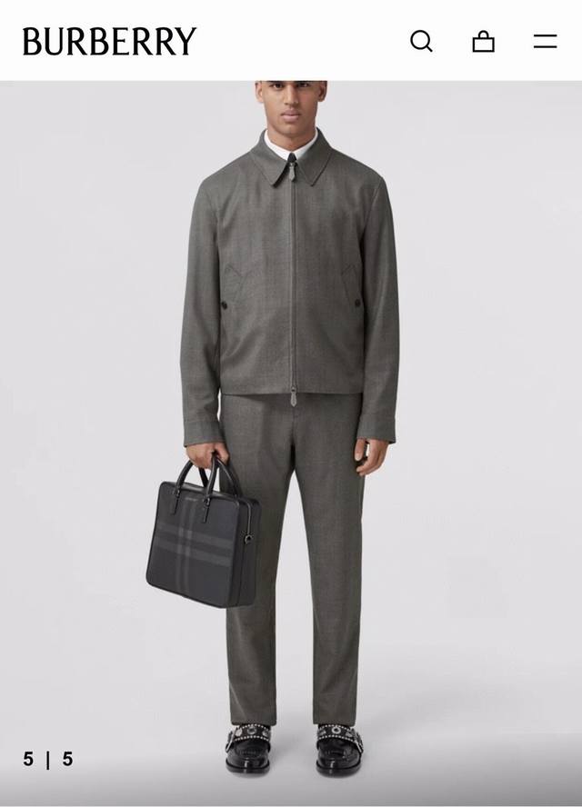 Top Original Latest Style Burberry's New Slim Briefcase Is Made Of Checkered And