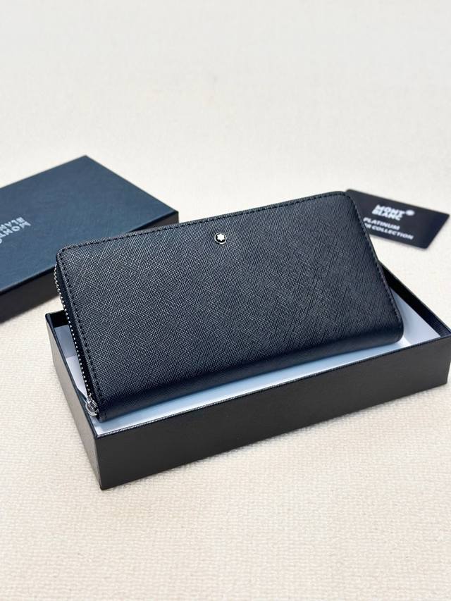 Color Black Size 21X11 Montblanc Clutch Cross Grain Leather First-Class Feel Com