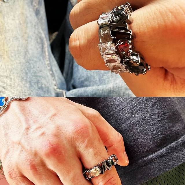 New Lv Louis Vuitton Imported Black Rhinestone Zircon Series Ring Is A Must-Have New Lv Louis Vuitton Imported Black Rhinestone Zircon Series Ring Is A Must-Have