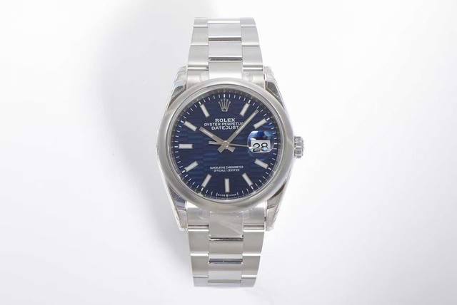 Limited Edition Datejust Series M126200-0022 Watch Stainless Steel Case Bracelet