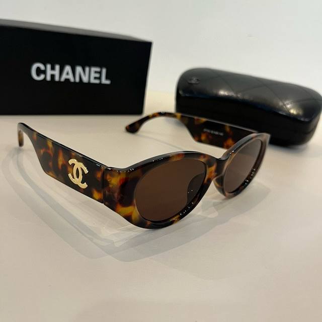 chanel Chanel Cat-Eye Sunglasses Driving Visor Super Street-Blasting Grandma