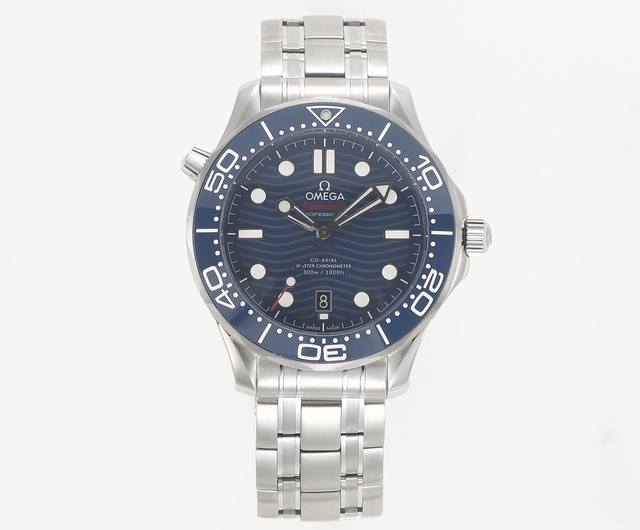 Vs厂Seamaster海马系列海洋宇宙 米 M同轴 至臻天文台表42毫米42Mm潜水表210.30.42.20.01 1精钢拉丝表壳局部抛光处理 表圈采用黑色