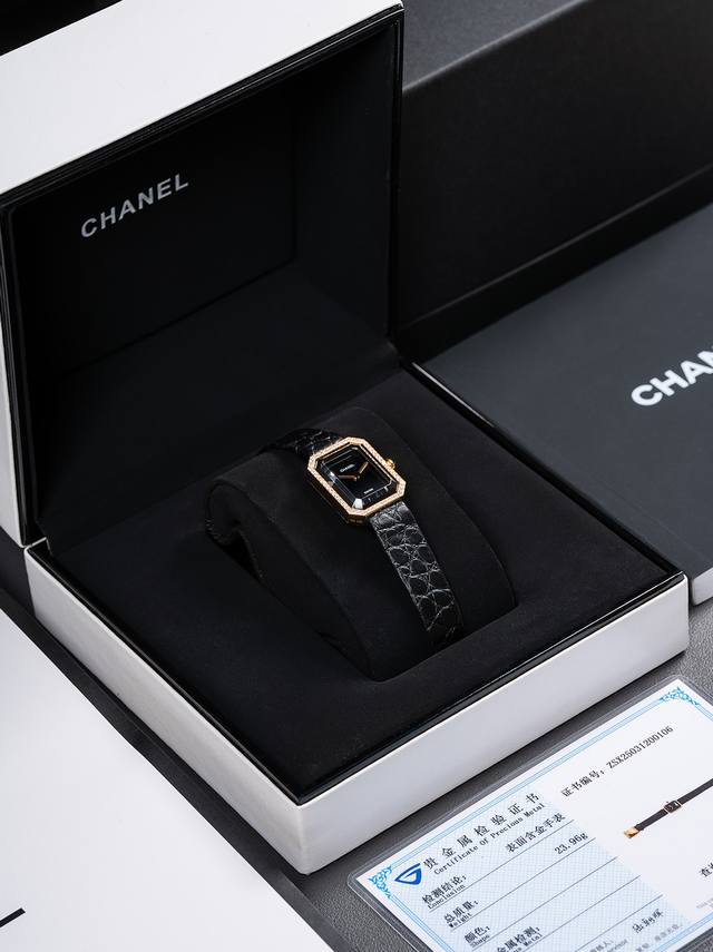 真钻版本 镶一圈1.3真石56粒 香奈儿 Vintage Chanel Premiere 中古界首饰的扛把子、号称“中古第一表”“Chanel手表里的2.55”