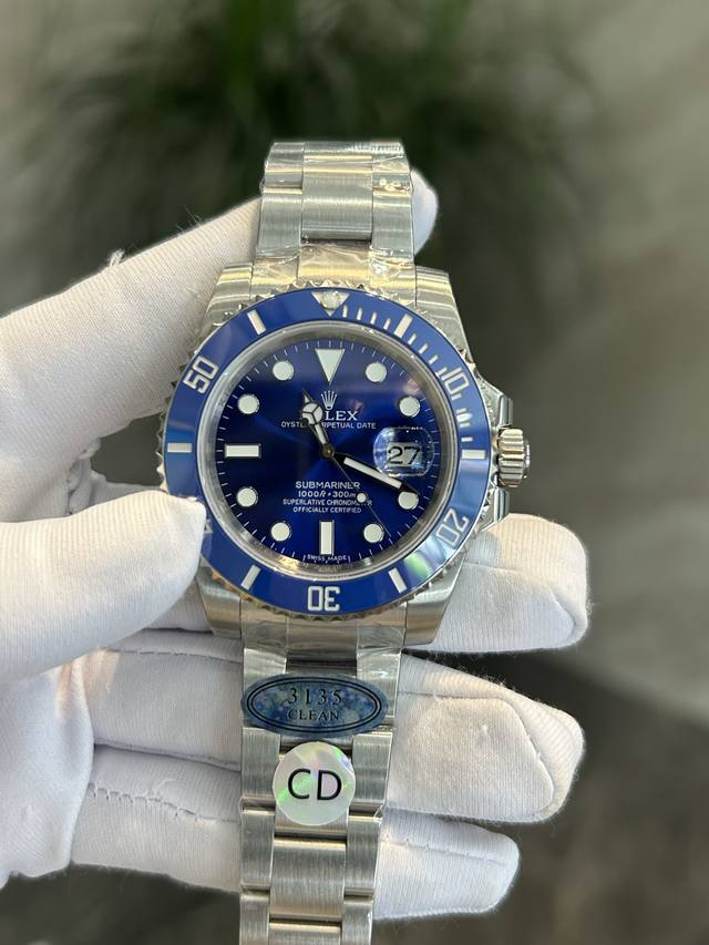 独家实拍图 Rolex Sunmariner Swiss Movement Of Ladies' Watches 劳力士潜航者系列蓝水鬼 型号116619Lb-