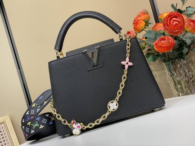 Top original replica exclusive real shot Lv x Tm Capucines small handbag M48865