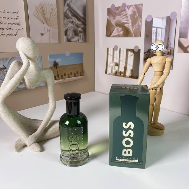 High-end quality Boss Hugo 2025 new green exciting confident citrus men's fragr
