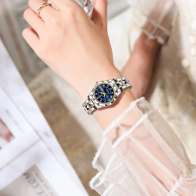 品牌:铂天使瑞士品牌女士手表新款防水夜光时尚石英腕表直播外贸爆款一件