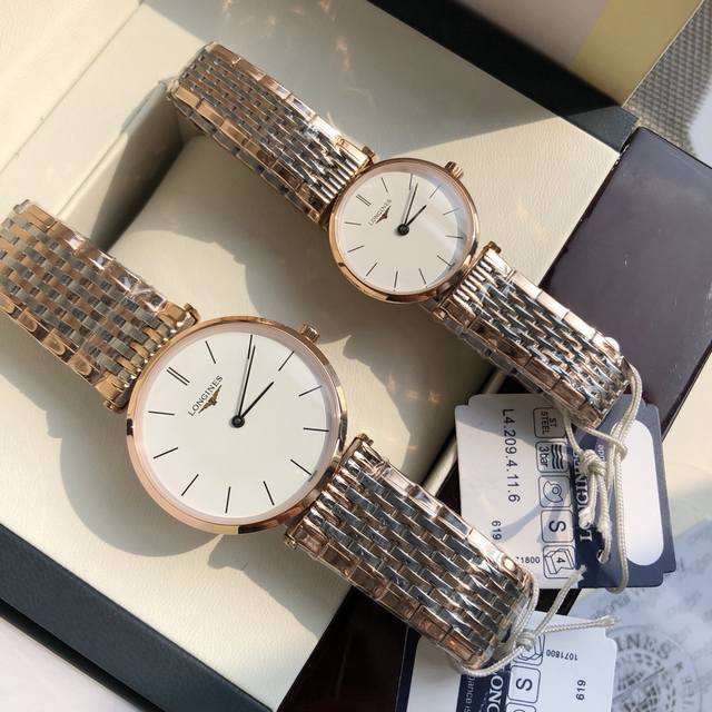 Jialan series, Swiss quartz super-thin couple watch, natural mother-of-pearl di