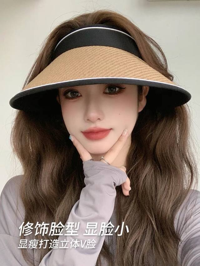 Moncler face small sun hat women's summer 2025 new sun hat anti-ultraviolet larg Moncler face small sun hat women's summer 2025 new sun hat anti-ultraviolet larg
