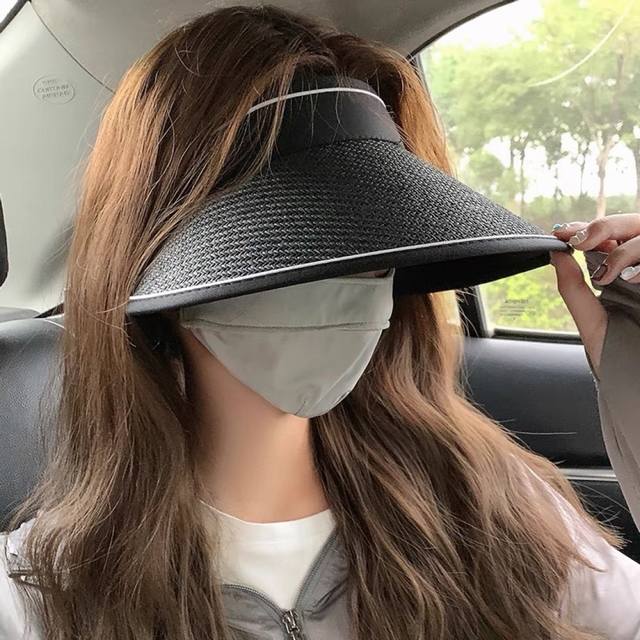 Moncler face small sun hat women's summer 2025 new sun hat anti-ultraviolet larg Moncler face small sun hat women's summer 2025 new sun hat anti-ultraviolet larg