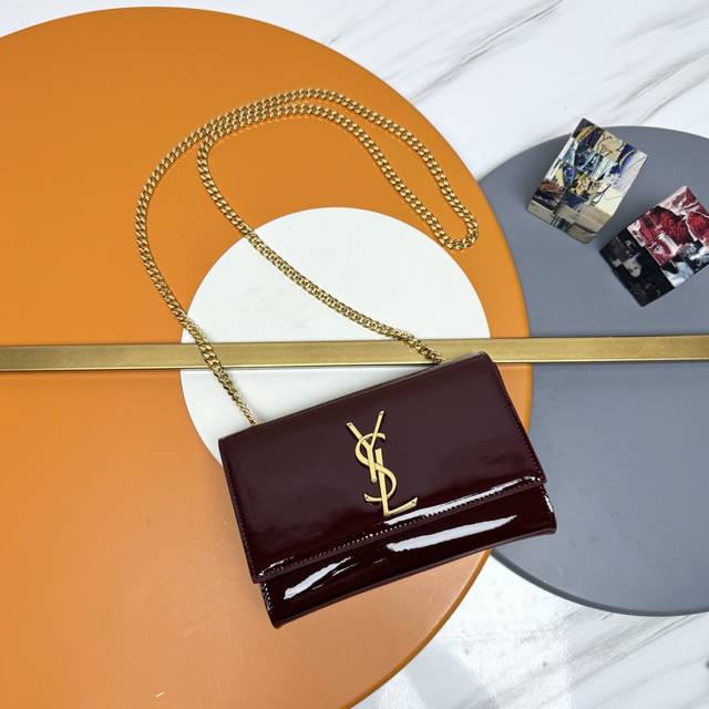 Saint Laurent patent leather Kate 20cm, the latest counter size, timeless style, Saint Laurent patent leather Kate 20cm, the latest counter size, timeless style,