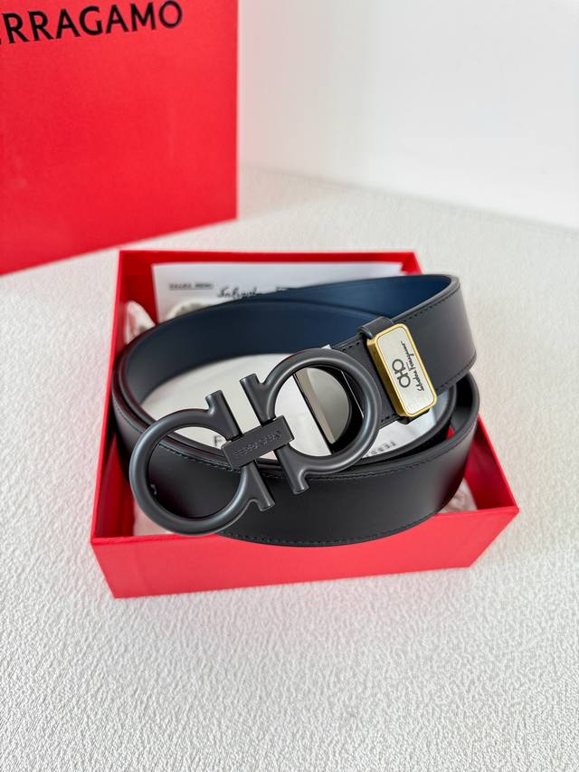 Product Name: Ferragamo Belt Original Model: Buckle, Classic Pure Copper Buckle,