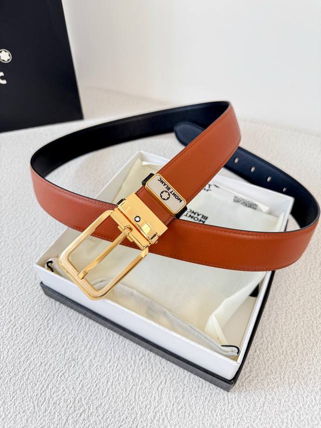 Product Name: Montblanc Original Belt Belt Model: Pin Buckle, New Original Class Product Name: Montblanc Original Belt Belt Model: Pin Buckle, New Original Class