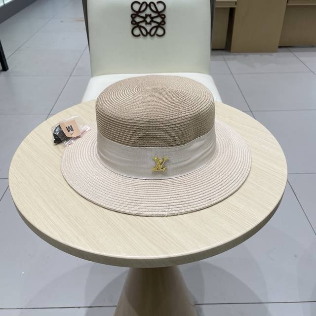 Louis Vuitton2025 thin braid spring and summer new style sun hat for women with