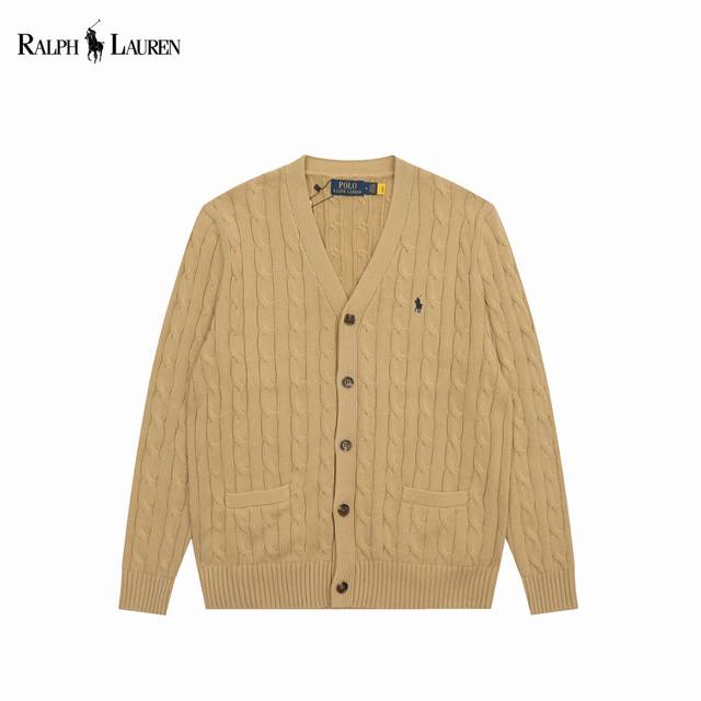 Ralph Lauren 拉夫劳伦 25Ss 绞花编结针织毛衣开衫 拉夫劳伦Ralph Lauren经典基础百搭四季款情侣针织开衫外套 主供平台直播 P实体 缺