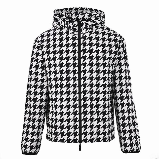 Burberry BBR Houndstooth Hooded Jacket DDD, the same style worn by Donnie Yen an Burberry BBR Houndstooth Hooded Jacket DDD, the same style worn by Donnie Yen an