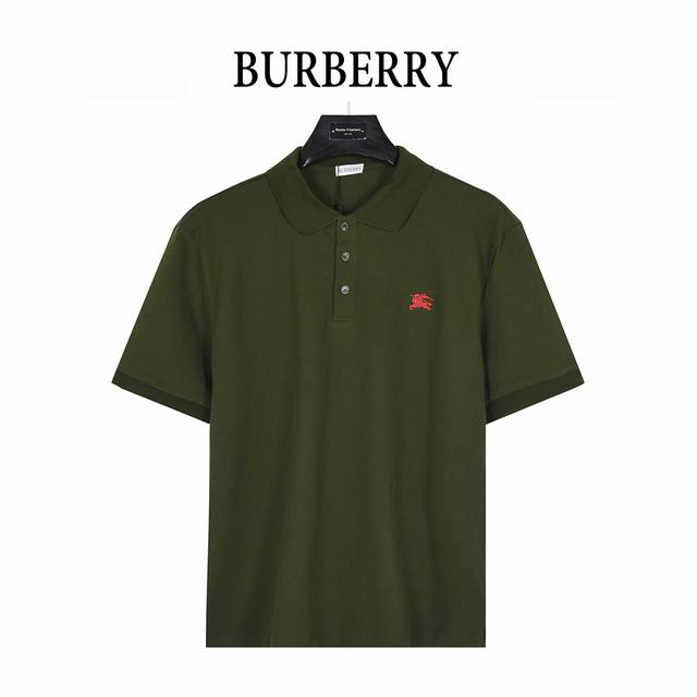 Burberry 巴宝莉 25Ss 战马小标刺绣短袖Polo衫 购入原版 完美还原，合身版型Polo 衫， 选用专柜优质大网眼布珠地棉面料打造， 跟市场上小网眼