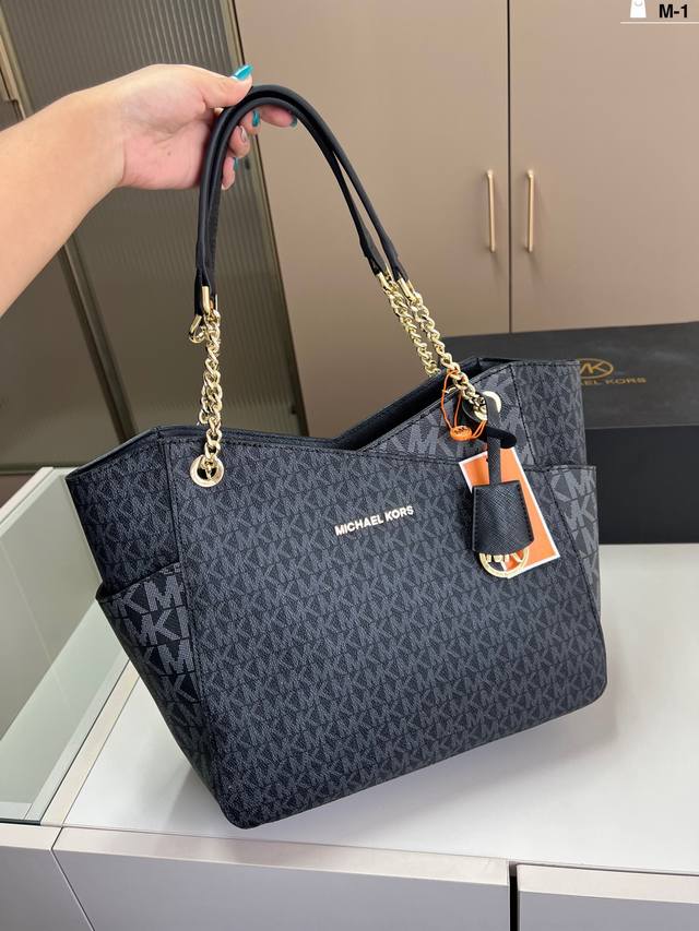 Mk New monogram tote bag shopping bag Iconic logo print, hand-held crossbody, zi Mk New monogram tote bag shopping bag Iconic logo print, hand-held crossbody, zi