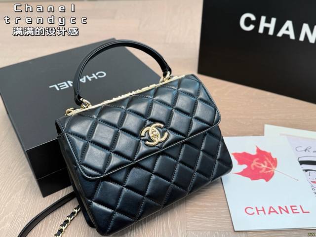 香奈儿包包Ltrendycc一眼万年 小香Cc Trendy黑色复古款 小香秋冬款，结合了Cf的优雅和Handel的干练Trendy真的是太好看了吧.... 小