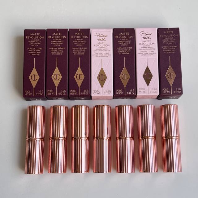 Ct摩登雾感口红！色号： Walk Of No Shame# Gracefullypink# Pillow Talk# Pillow Talk Medium#