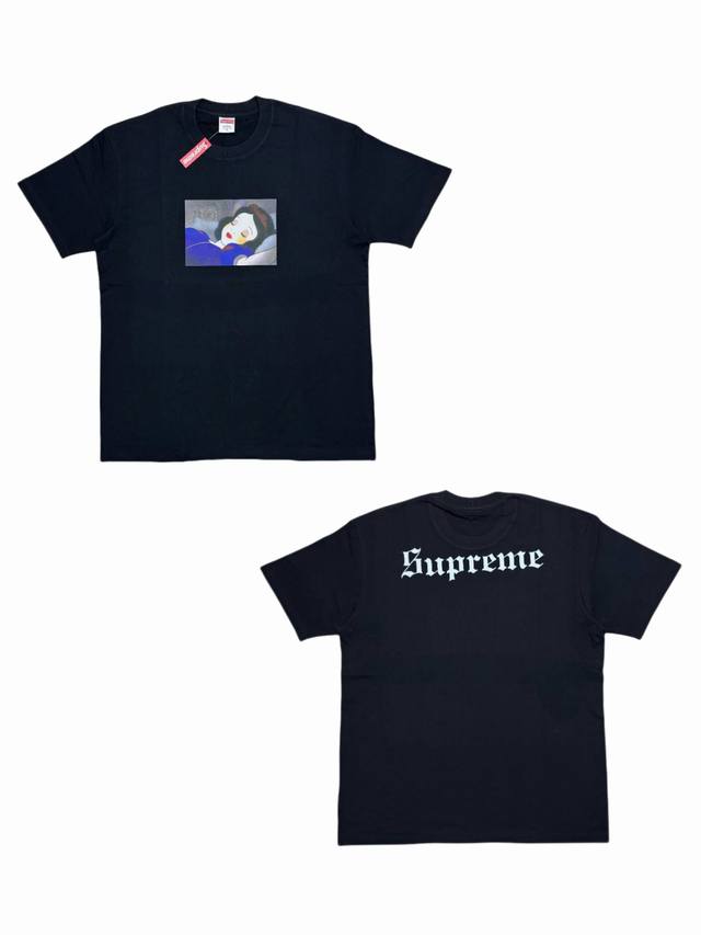 Su135# Supreme Fw24 Week8 Snow White Tee Snow White print pattern versatile shor Su135# Supreme Fw24 Week8 Snow White Tee Snow White print pattern versatile shor