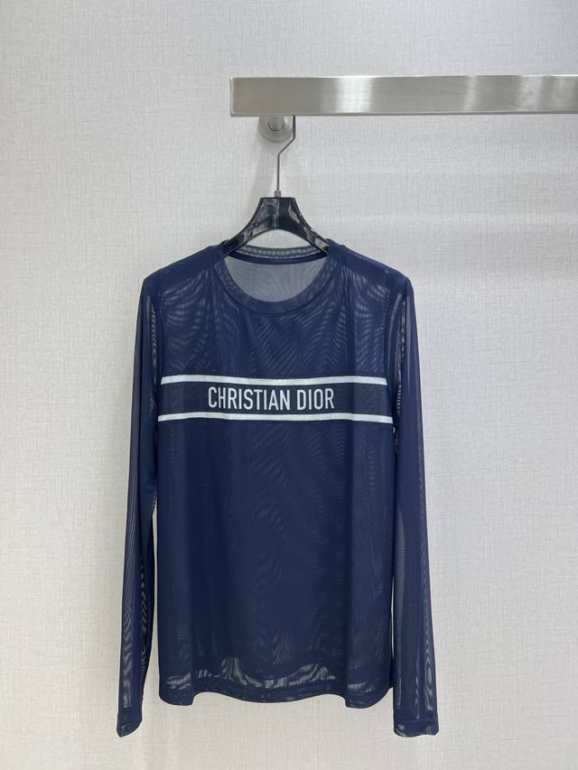 Highly recommend Dio*'s 2025 early autumn new mesh long-sleeved top with a see-