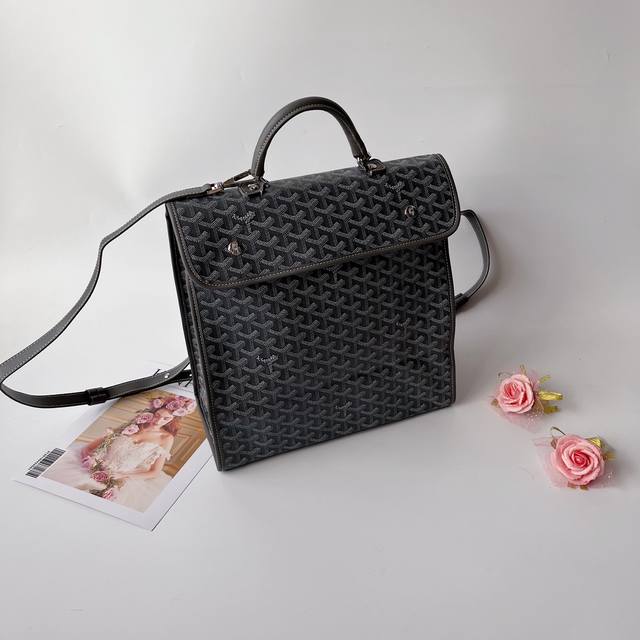 Backpack Large Goyar Multifunctional Backpack Goyard hand-painted pattern has i Backpack Large Goyar Multifunctional Backpack Goyard hand-painted pattern has i