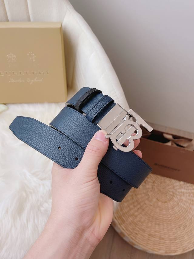Burberry original single new business casual style popular belt width: 3.5cm har