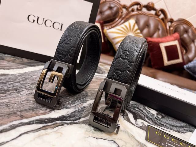 Gift of choice: Gucci's latest automatic buckle top-grain cowhide with a classic
