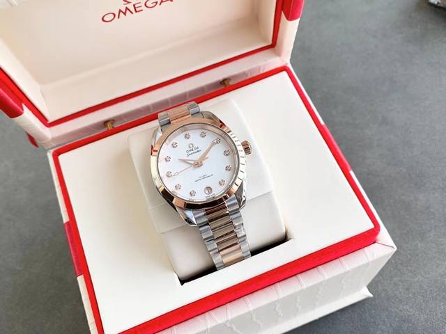 Vs Substitute: White-Gold Diamond + 50 DDD. This Rwf Omega Seamaster watch, a ma