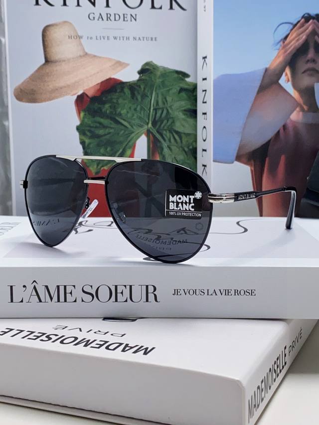 Montblanc 2025 new men's polarized sunglasses for driving Korean version of anti