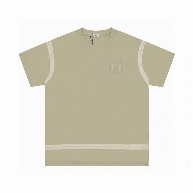 Top OEM qualityLoewe 25Ss classic embroidered T-shirt short sleeveNo need for so