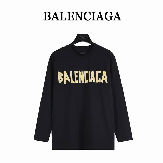 Balenciaga 巴黎世家 美纹纸胶带长袖 采用定制面料。添加杜邦公司Sorona 索罗娜 材料，亲肤性好、长效抗菌、防螨，更耐洗，棉线经过反复处理，移除劣