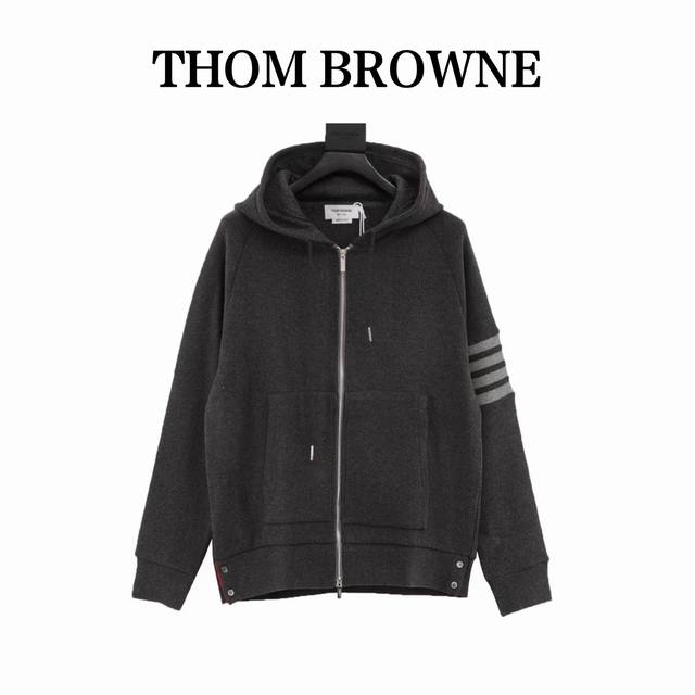Thom Browne classic waffle jacket is made of 420g custom-woven and custom-dyed w Thom Browne classic waffle jacket is made of 420g custom-woven and custom-dyed w