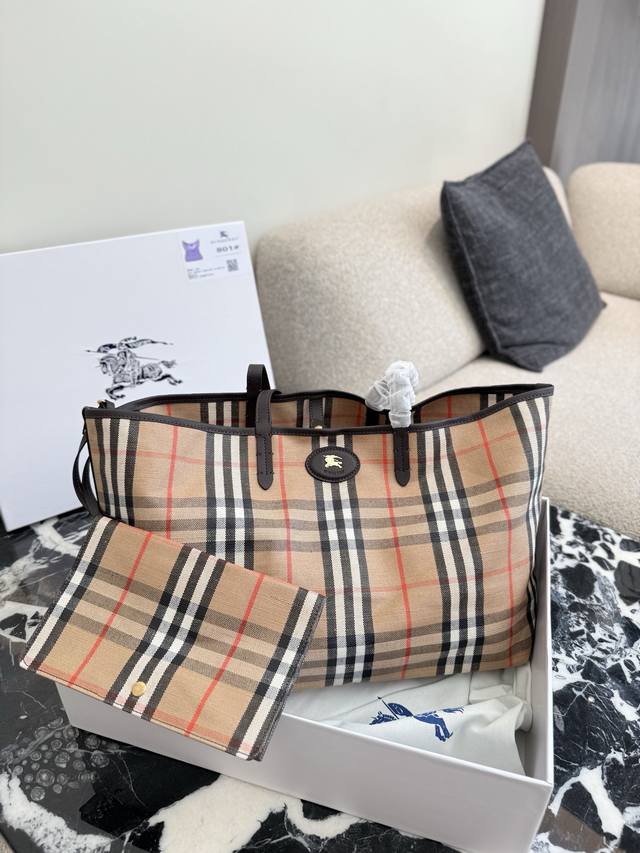 新格纹托特包 #Burberry #托特包推荐 #格子控 45Cm 无盒