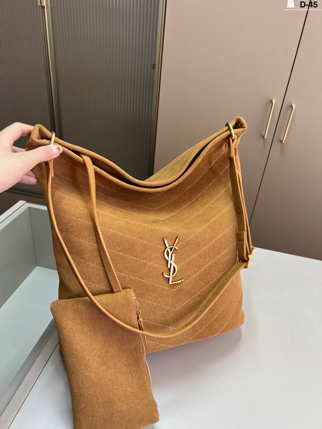 Ysl Saint Laurent's very fashionable Niki Supple Bucket Ysl autumn suede bucket