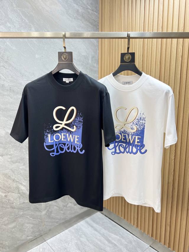 Loewe 罗意威 2025春夏新品 三标齐全 圆领短袖T恤 好货不用过多介绍 看细节 专柜码数：M-4Xl 175 140建议L