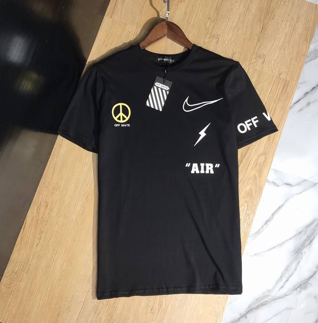 Off -White 耐克三方联名T恤 20Ss G网同步男女同款短袖T恤，贸易公司全品相订单款。选用高档丝光棉主料，质感卓然 ，夏日必不可少。尺码：M-2Xl