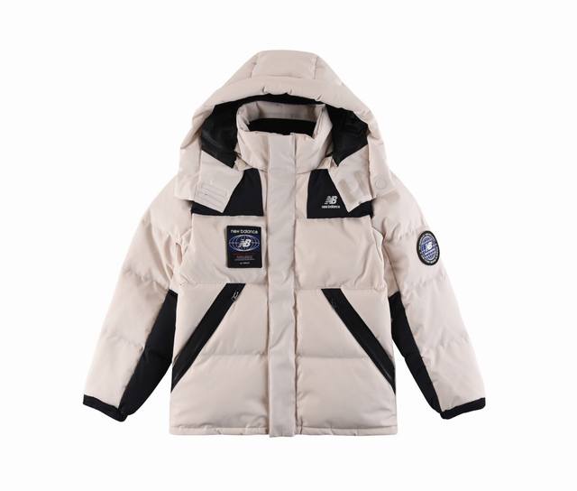 出厂价p Newbalance Nb运动连帽防风保暖徽章加厚羽绒服#情侣款#明星同款# 品牌故事：New Balince.1906年William J.Rile